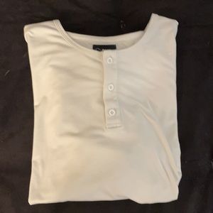 Cuts elongated henley | white XXL